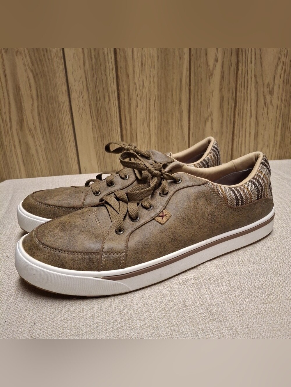 Men’s Twisted X Casual Shoes Size 13 M Lace Up Leather Brown Bomber MCA0055